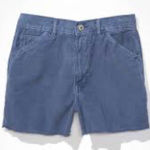American Eagle Outfitters Smoky Blue Gray boyfriend Corduroy shorts size 10 NWT Photo 0