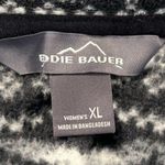 Eddie Bauer Women’s black white Aztec fleece sweatshirt Photo 6