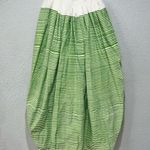 Marine Serre Regenerated Ball Skirt Green Striped Photo 3