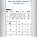 SLEEPER Party Shirt Dress w/Ostrich Feathers Mint Green Size XS NWT Satin Mini Photo 5