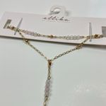 Ettika  | White Beaded Gold Chain Choker Necklace NWT Photo 2