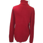 Ralph Lauren polo jeans red ribbed turtle neck sweater size large cotton y2k Photo 6