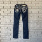 Rock Revival Karla Straight Leg Jeans Distressed Dark Wash Size 25 Photo 4
