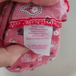 No Boundaries  Blouse Juniors Twist Front Smocked Top Brilliant Red Bandana Print Photo 8