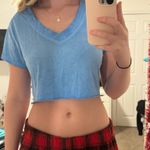 Target  wild fable blue v-neck crop top Photo 0