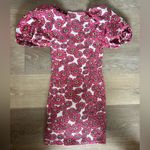 ZARA  Pink Floral Puff Sleeve Mini Dress Photo 6