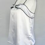 Central Park West New Satin Bow Camisole Tank Top White Black Photo 4