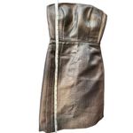 Max and Cleo Max &‎ Cleo Straples Dress Metallic Size 4 Photo 4