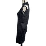 INC  Medium Sweater Dress Glitter Cold-Shoulder Balloon Sleeves Stretch Mock Neck Photo 5