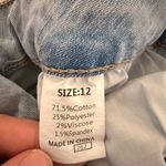 NWOT High Waisted Flare Jeans Wide Leg Split Ankle Bell Bottoms Blue Size 12 Photo 4