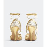 Bottega Veneta Stretch Lace-Up Sandal Metallized mesh and leather sandals Photo 2