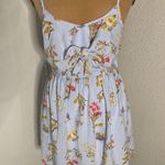 Speechless  Blue Floral Mini Dress XS Coquette Girl Classic Preppy Costal Cowgirl Photo 0