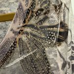 Vintage 90s Sheer Floral Rhinestone Long Sleeve Top Size L Purple Size L Photo 8