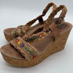 sbicca  Women's Vintage Collection Palmera Wedge Platform Sandal Boho Floral 9 Photo 0