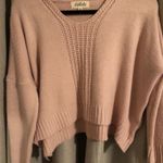 Listicle Light Pink Cropped Sweater Photo 0