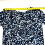Jessica Simpson Floral Blouse Long Sleeve Blue Size Small Photo 7