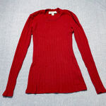 Amour Vert  Ribbed Long Sleeve Size XXS in Red Photo 0