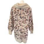 Anthropologie Emmy Cowl Neck Wool Blend Leopard Print Tunic Size M NEW Photo 2
