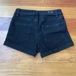 RSQ  Black Jean Shorts High-Waisted High Rise with Cuffed Hems Size 1 / 25” Waist Photo 1