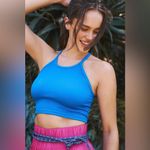 Free People NEW!  Movement M/L Happiness Runs Crop Tank Top Blueprint Photo 3