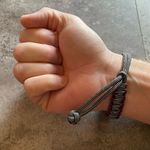 Handmade Paracord Bracelet NEW Unisex Maroon Silver Black  USA Photo 7