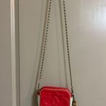 orYANY Leather Pebbled Red/White Crossbody Bag Red Photo 1