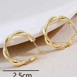 Elegant Gold Hoop Earrings Photo 4