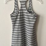 Lululemon Raceback Black & White Stripe Top Photo 1