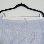 st. john's bay Blue and White Stripe Shorts Size 22W Preppy Blue Cargo Shorts Photo 4