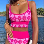 Beach Riot NWOT  Cross‎ My Heart Emmy Bikini Bottoms Pink Women Size Medium Photo 0