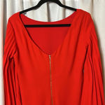 Gianni Bini GB Dress Pleated Sleeve Bright Red Holiday Size S Mini NWT Photo 5