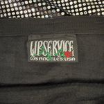 Lip service Vintage Pencil Skirt Silver Sequin Size Medium Stretchy Goth Punk 90 Photo 5