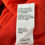 Cleobella Blair Tassel-Cuff Ruffle Short Sleeve Mini Dress Floral Orange Small S Photo 11