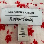 & Other Stories & Other Stories Los Angeles Atelier Red Floral Mini Wrap Dress US 6 Photo 6