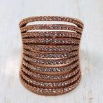 SWAROVSKI crystal* 18K GP cocktail rings size approx 7.5, NWOT Photo 5