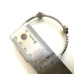 Silver tone clover bangle bracelet Photo 7