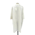 Melissa Nepton Mia Crisp Button Down Collared Shirt Off White Size‎ Large Photo 5