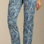 Talbots  Modern Fit Paisley Print Cropped AnklePants Size 4 Photo 0