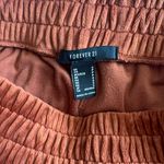 Forever 21 Velour Burnt Orange Soft Comfy High Waist Shorts Photo 7
