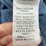 Umgee Frayed Hem Scoop Neck Tunic Short Sleeve Top Blue Women S Oversized Casual Photo 3