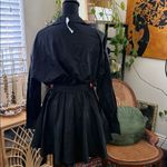 ASTR NWT  The Label Winica Black Belted Button Up Mini Shirt Dress Photo 1