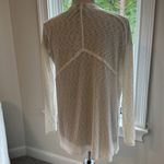 Bobeau Waterfall Semi-Sheer Open Cardigan, Ivory, Medium, EUC Photo 3