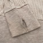 American Eagle Sweater Womens Large Cream Viscose Pullover Waffle Knit Boat Neck Photo 5