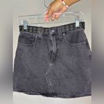 Madewell  Rigid Denim A-Line Mini Skirt: Grommet Edition Photo 3