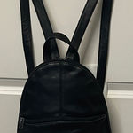 Tignanello Black Leather Backpack Purse Photo 0