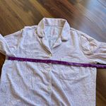 LL Bean Organic Cotton Modal Blend Men’s Style Pajamas Pink Flowers White Size XS Photo 2