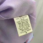 Everly  Floral Pleated 3/4 Sleeve V-Neck Ruffle Romper Medium Purple Lightweight Photo 8