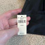 Aerie NWT  Ruffle Longline Bikini Top Women's True Black Swim Beach Surfing Sz XS Photo 4