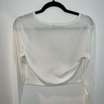 ZARA White Ruched Crop Top Photo 9