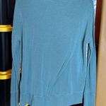 Athleta  Coaster Luxe Sweatshirt Teal Green Size Small Oversized Photo 0